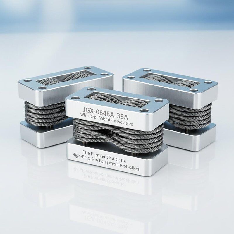 Çok yönlü titreşim koruması için 5Hz'den 100Hz'e kadar izole frekansı olan galvanize çelik tel ipi titreşim izolatörü