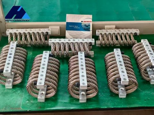 İyi bir fiyat. Alüminyum ve paslanmaz çelik tel ip yalıtıcısı 515kg maksimum statik yük ve titreşim kontrolü için 8 halka tasarımı çevrimiçi
